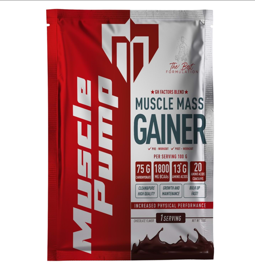 Muscle Pump Muscle Mass Gainer 100g - Çikolata Aromalı