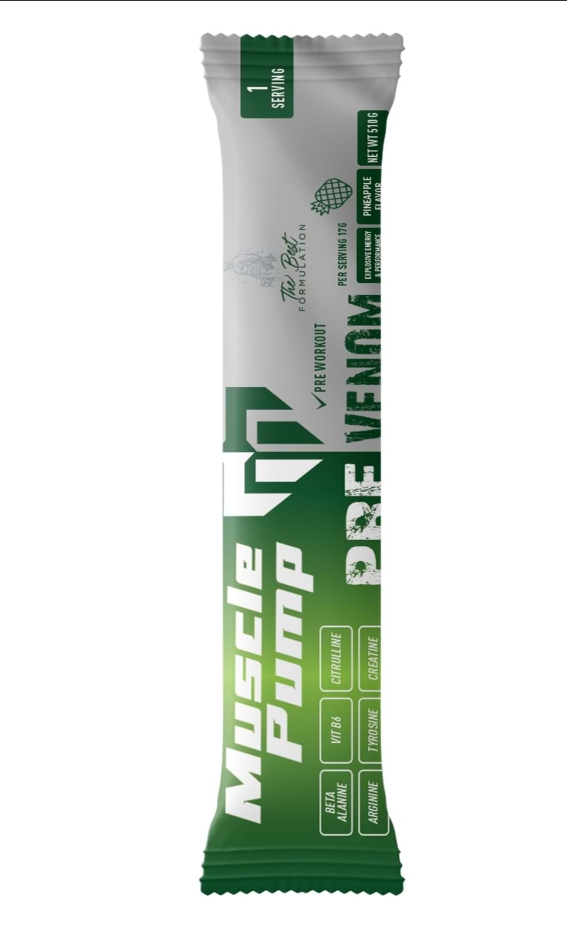 Muscle Pump Pre-Venom Powder 17g Mixed Fruit Flavor Pre-Workout Main image