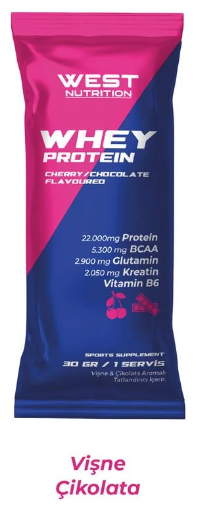 West Whey Protein Vişne ve Çikolata Aromalı (Tekli)