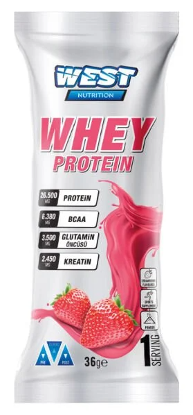 West Whey Protein Çilek Aromalı Protein Tozu (Tekli) Ürün ana görseli