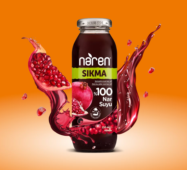 Naren Sıkma %100 Nar Suyu - 250ml