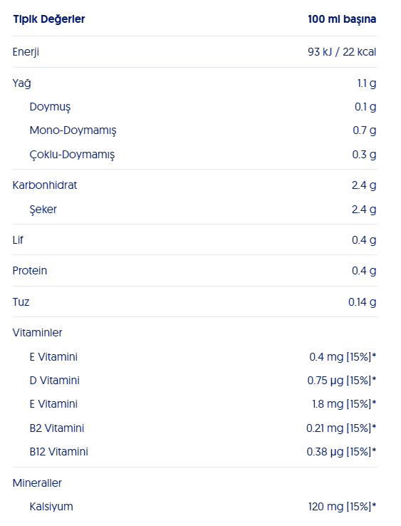 ALPRO Badem Sütü - 1 Litre Vegan Laktozsuz Bitkisel Bazlı