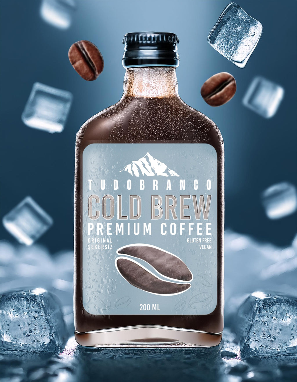 Tudobranco Premium Cold Brew Soğuk Kahve 200ml Şekersiz