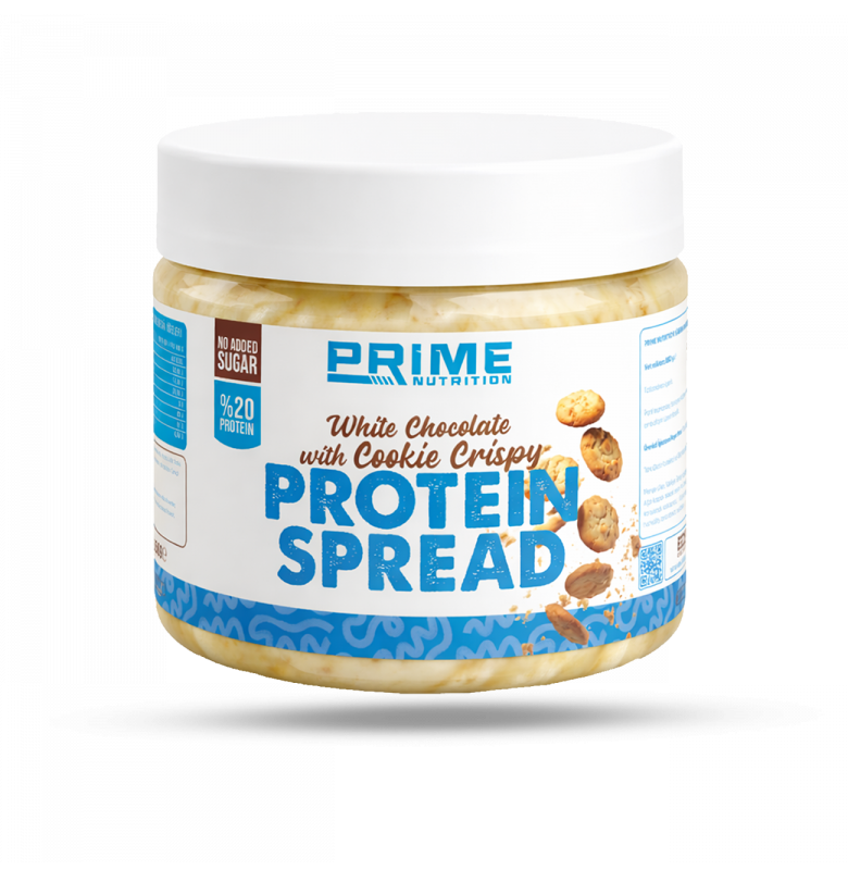 Prime Nutrition White Chocolate & Cookie Crispy Protein Spread 350 gram Ürün ana görseli