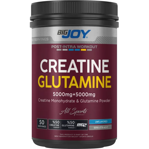Bigjoy BIG2 Kreatin + Glutamin 505 gram - Aromasız