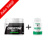 Trec Kreatin ve Multivitamin Kas Gücü + Günlük Enerji Paketi