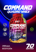 SSN Command Quadro Whey 2100g - Bisküvi Aromalı Protein Tozu