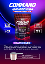 SSN Command Quadro Whey 450g - Çilek Aromalı Protein Tozu (Doypack)