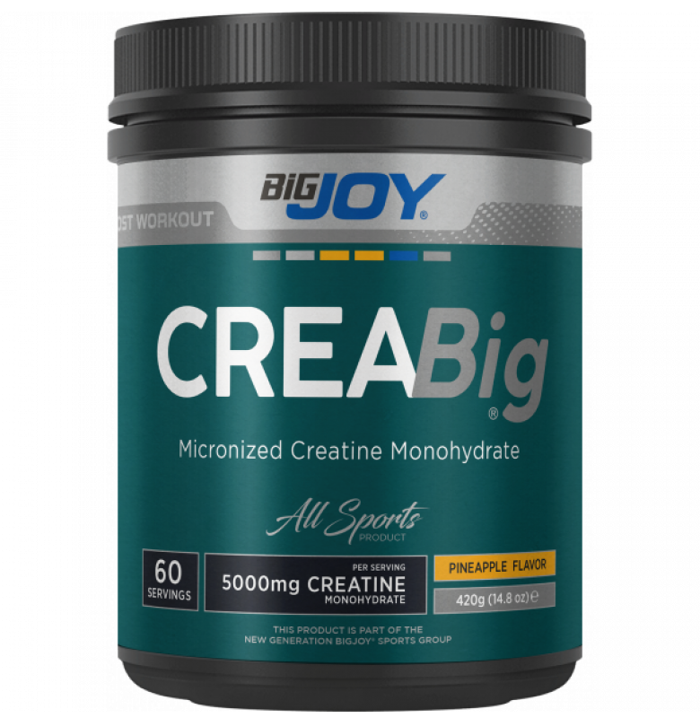 Bigjoy CreaBig 420g Ananas Aromalı Toz Mikonize Kreatin Monohidrat Ürün ana görseli
