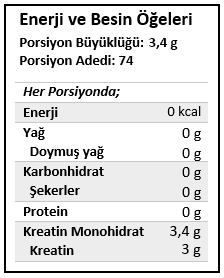 Nutrever Pure Creatine Monohydrate 250g Aromasız Toz Kreatin Monohidrat Ürün ikincil görseli