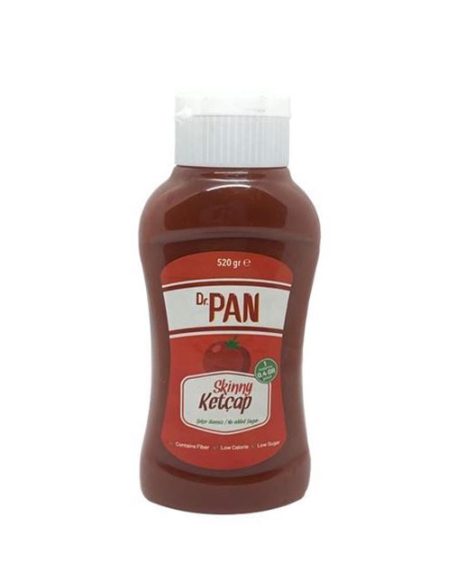 Dr.Pan Şekersiz Ketçap 520g - Düşük Kalorili ve Diyet Dostu