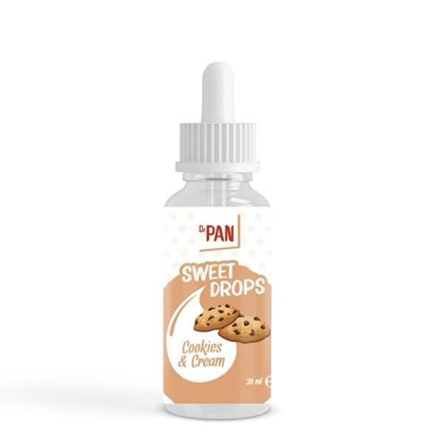 Dr.Pan Sweet Drops Cookies and Cream 30ml - Kalorisiz Sıvı Tatlandırıcı