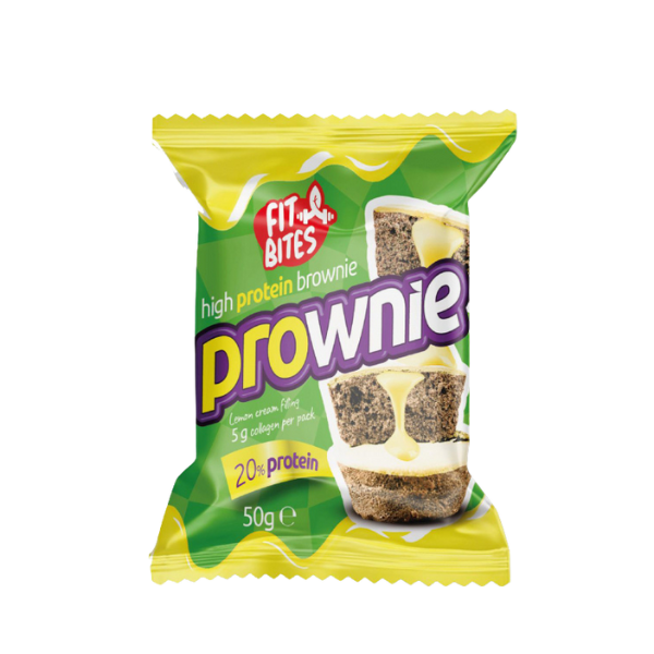 Fit Bites Prownie Yüksek Proteinli Brownie 50g Limon Krema (Tekli) Ürün ana görseli