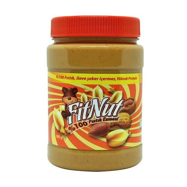 FitNut Doğal Fıstık Ezmesi 800g - Şekersiz ve Katkısız Ürün ana görseli