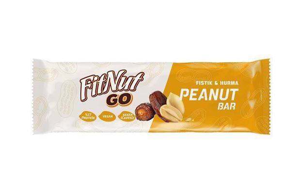 FitNut Go Peanut Bar Fıstık ve Hurmalı (30gr)