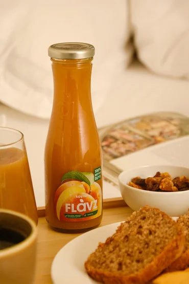 Flavz %100 Doğal Kayısı Meyve Suyu - 250ml Cam Şişe