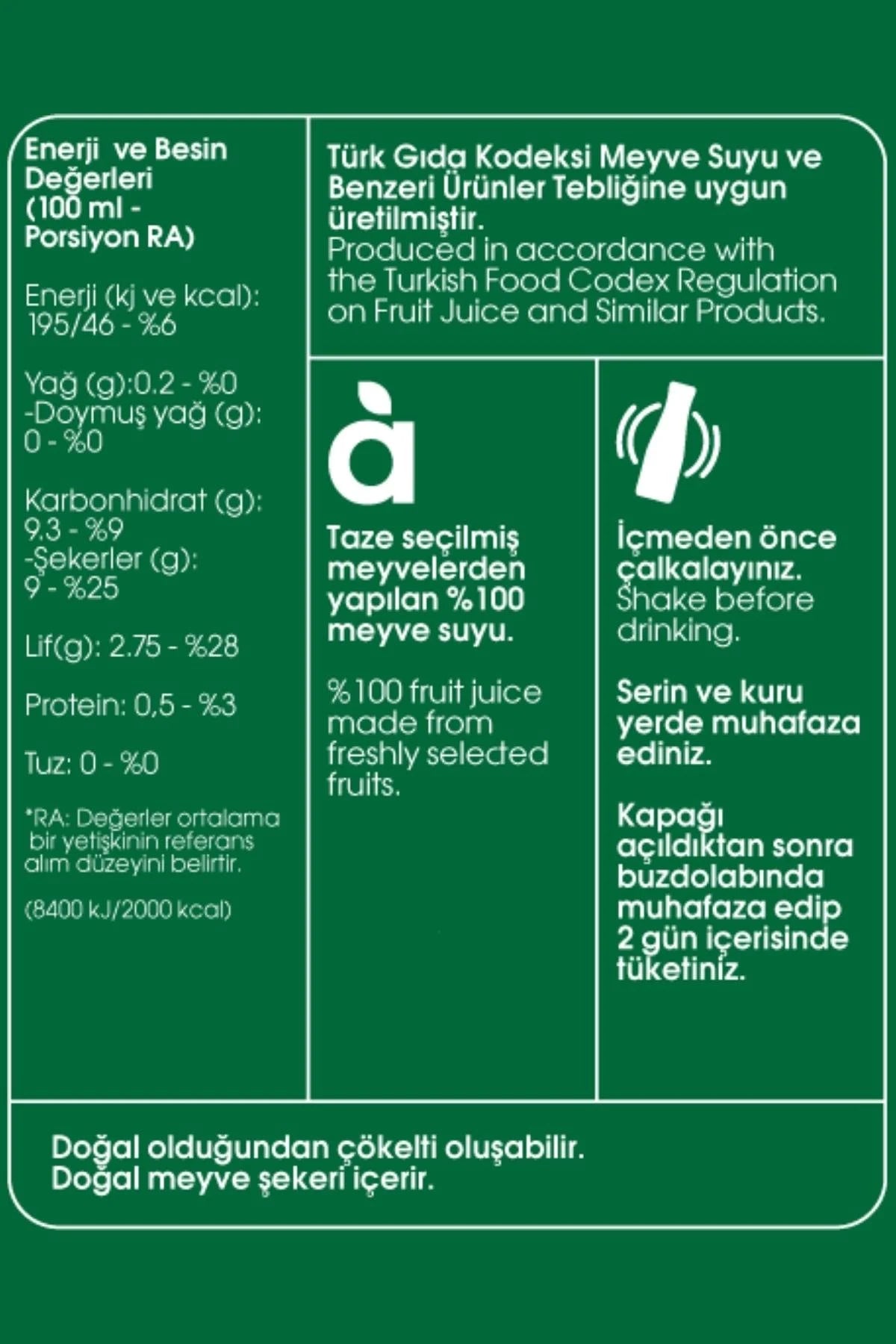 Flavz %100 Doğal Kayısı Meyve Suyu - 640ml Cam Şişe