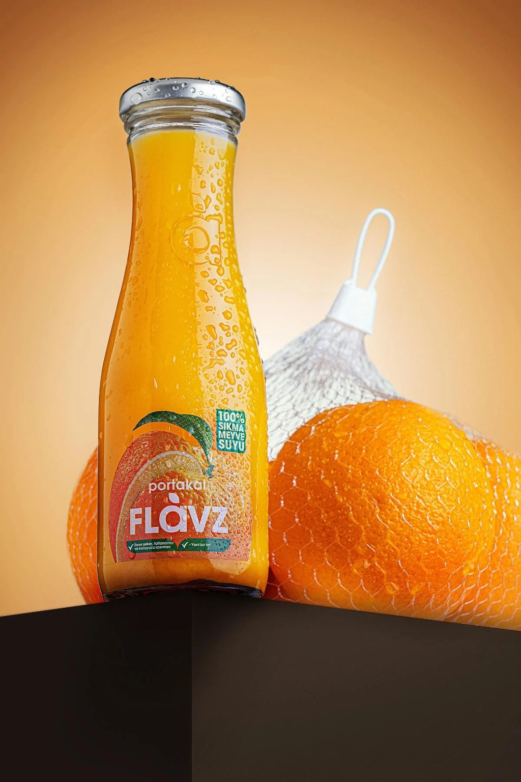 Flavz 100% Natural Orange Juice - 250ml Glass Bottle