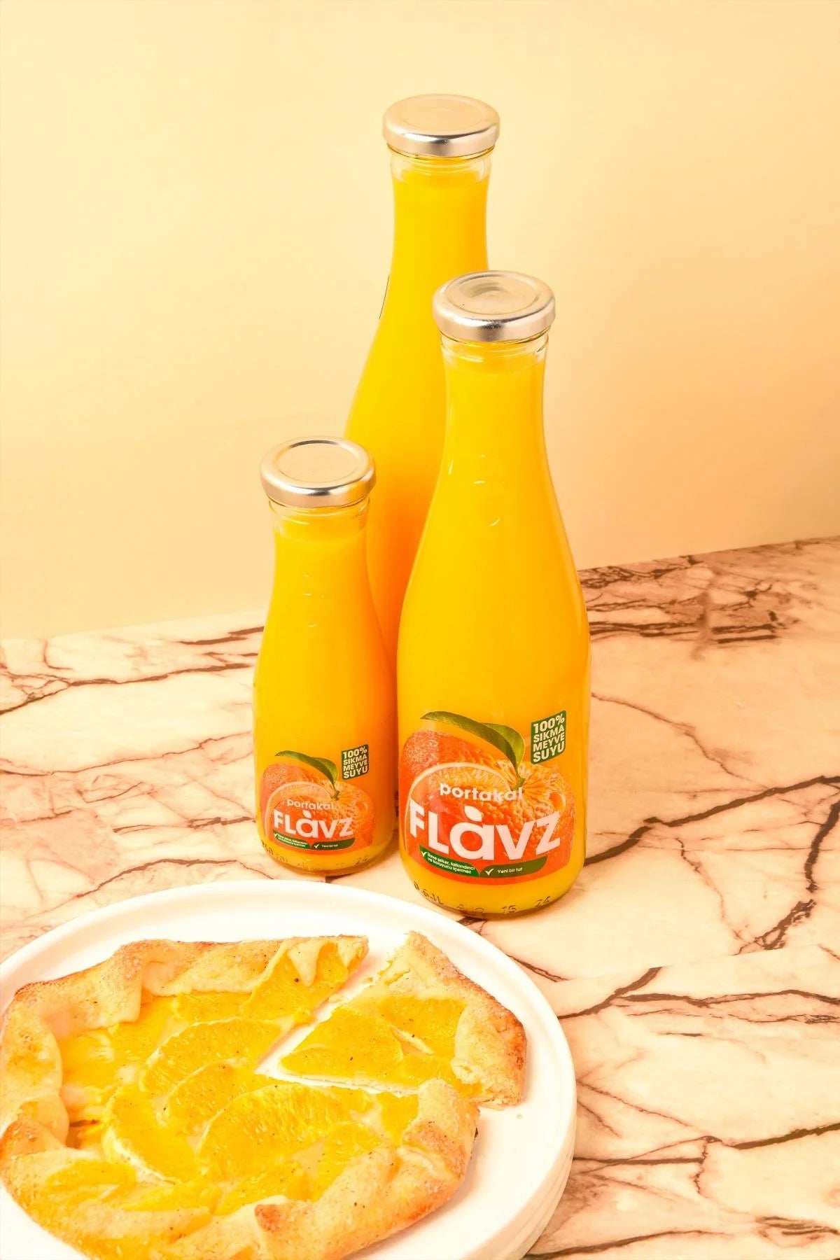 Flavz 100% Natural Orange Juice - 250ml Glass Bottle