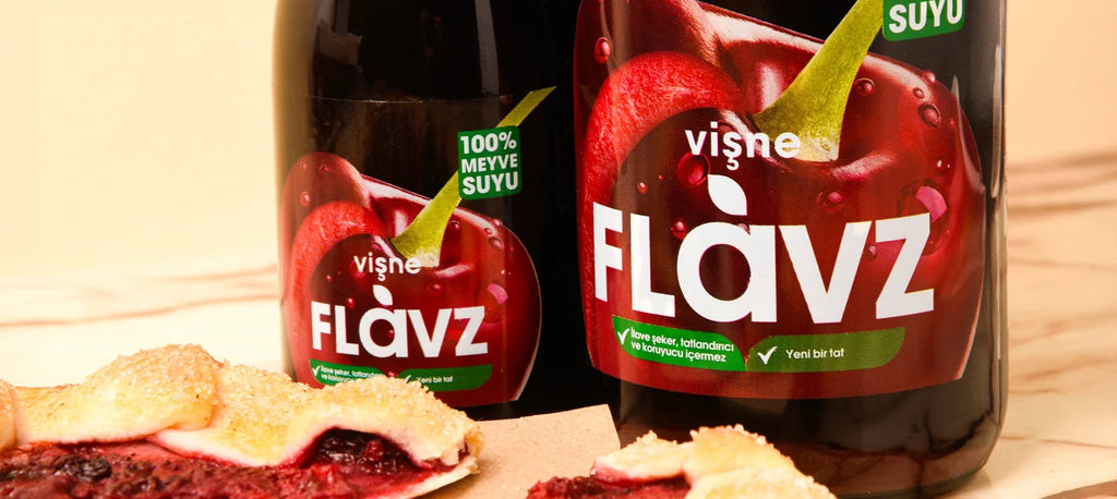 Flavz %100 Doğal Vişne Meyve Suyu - 250 ml Cam Şişe