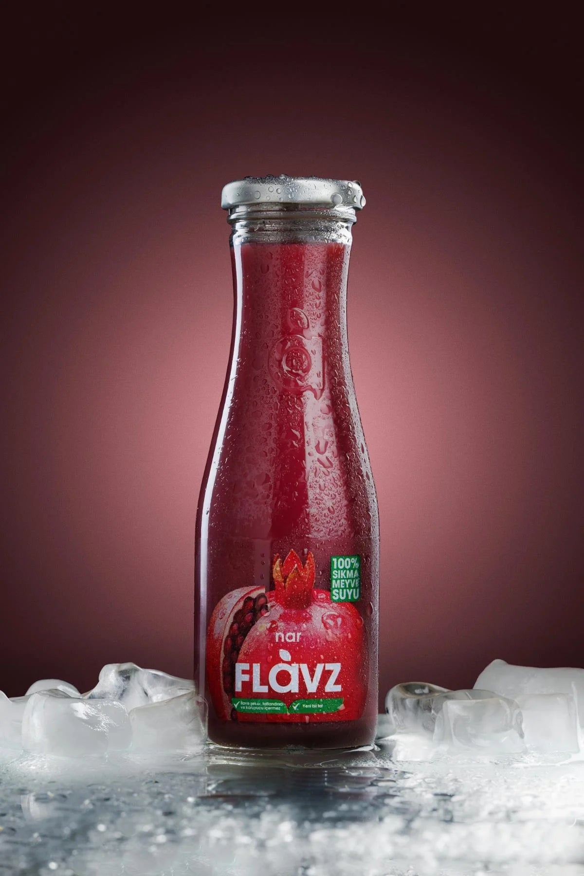 Flavz %100 Doğal Nar Sıkma Meyve Suyu - 250ml Cam Şişe Ürün ikincil görseli