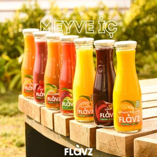 Flavz %100 Doğal Portakal Sıkma Meyve Suyu - 640ml Cam Şişe
