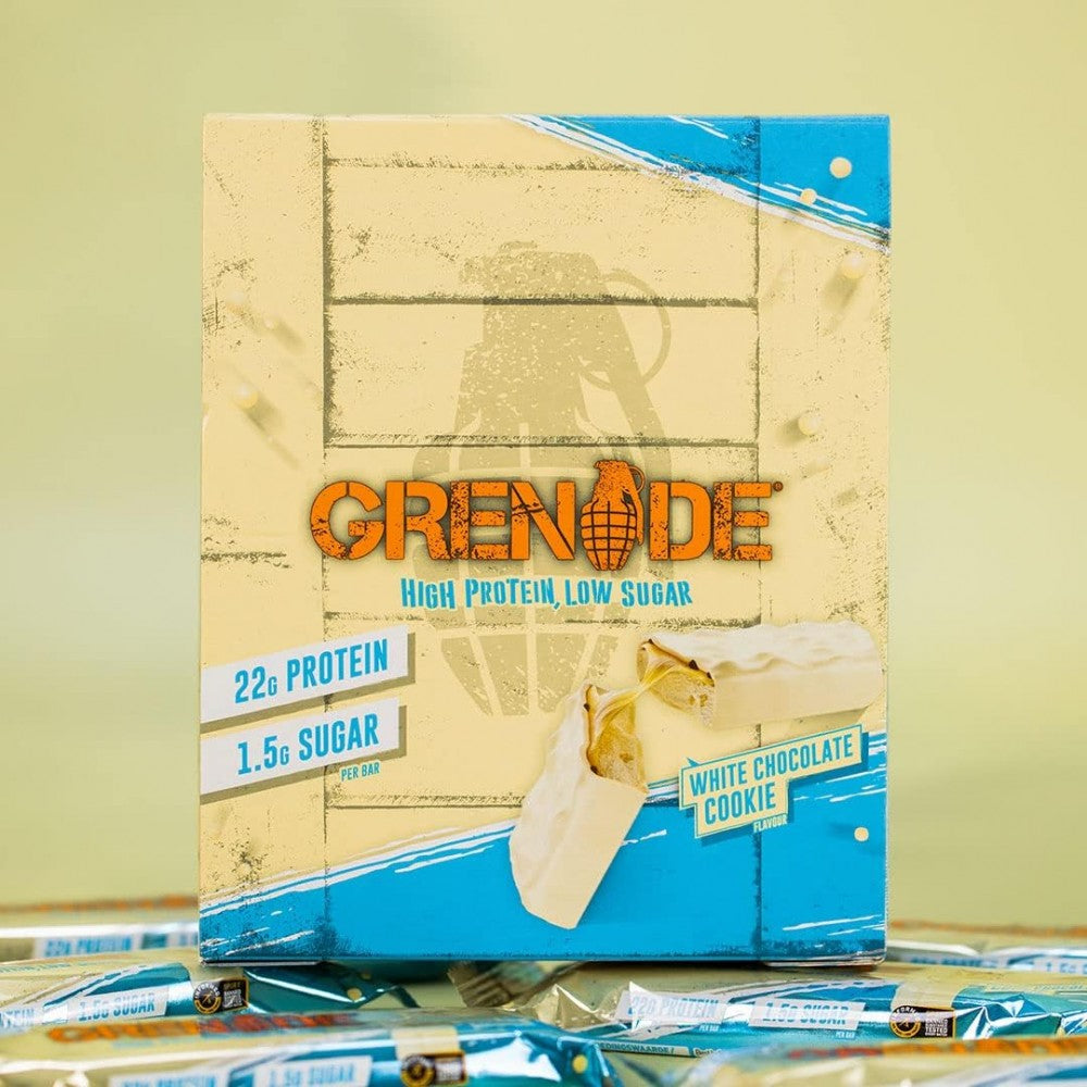 Grenade Beyaz Çikolatalı Kurabiyeli Protein Bar 60 gram (Tekli)
