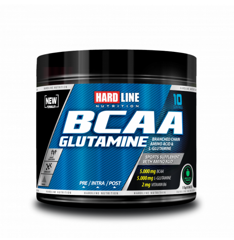 Hardline BCAA + Glutamin 115g - Grüne Apfel-Aminosäure  Hauptbild