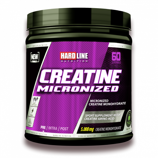 Hardline Creatine Micronized 324g Yeşil Elma Aromalı Mikronize Kreatin Ürün ana görseli