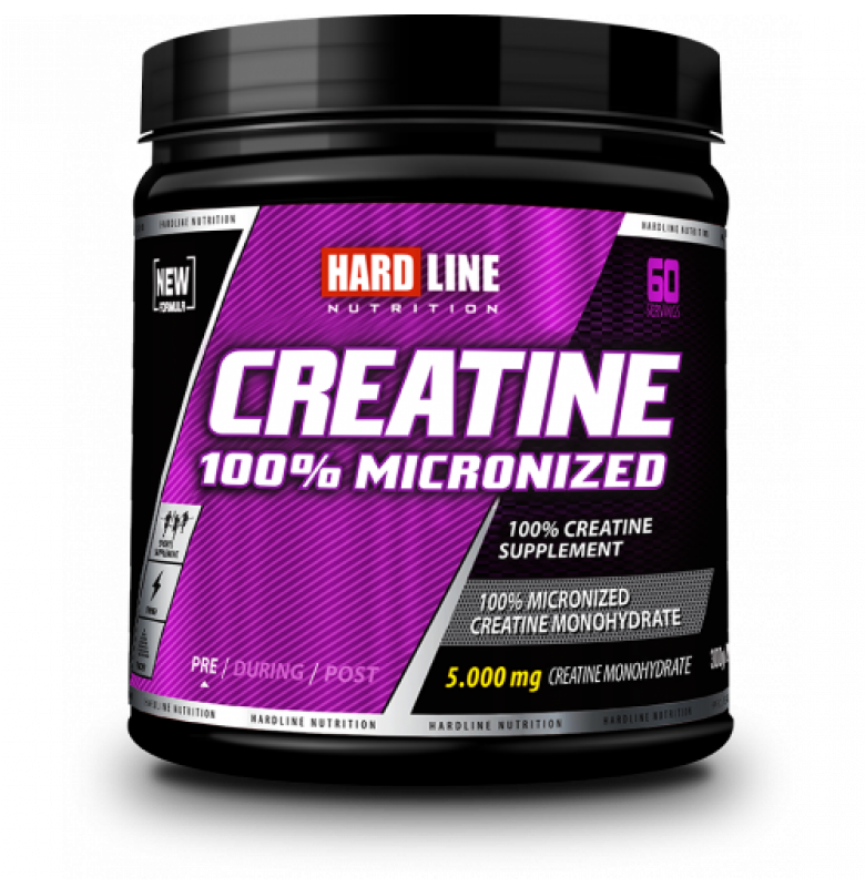 Hardline %100 Creatine Micronized 300 gram - Aromasız Toz Kreatin Ürün ana görseli