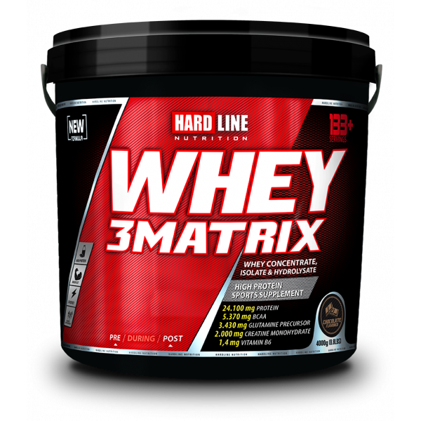 Hardline Whey 3 Matrix Çikolata 4000 gram