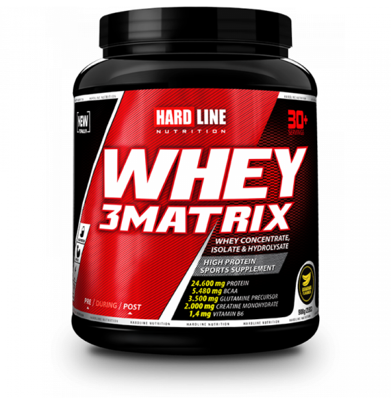 Hardline Whey 3 Matrix 908g - Proteinpulver mit Bananengeschmack Hauptbild