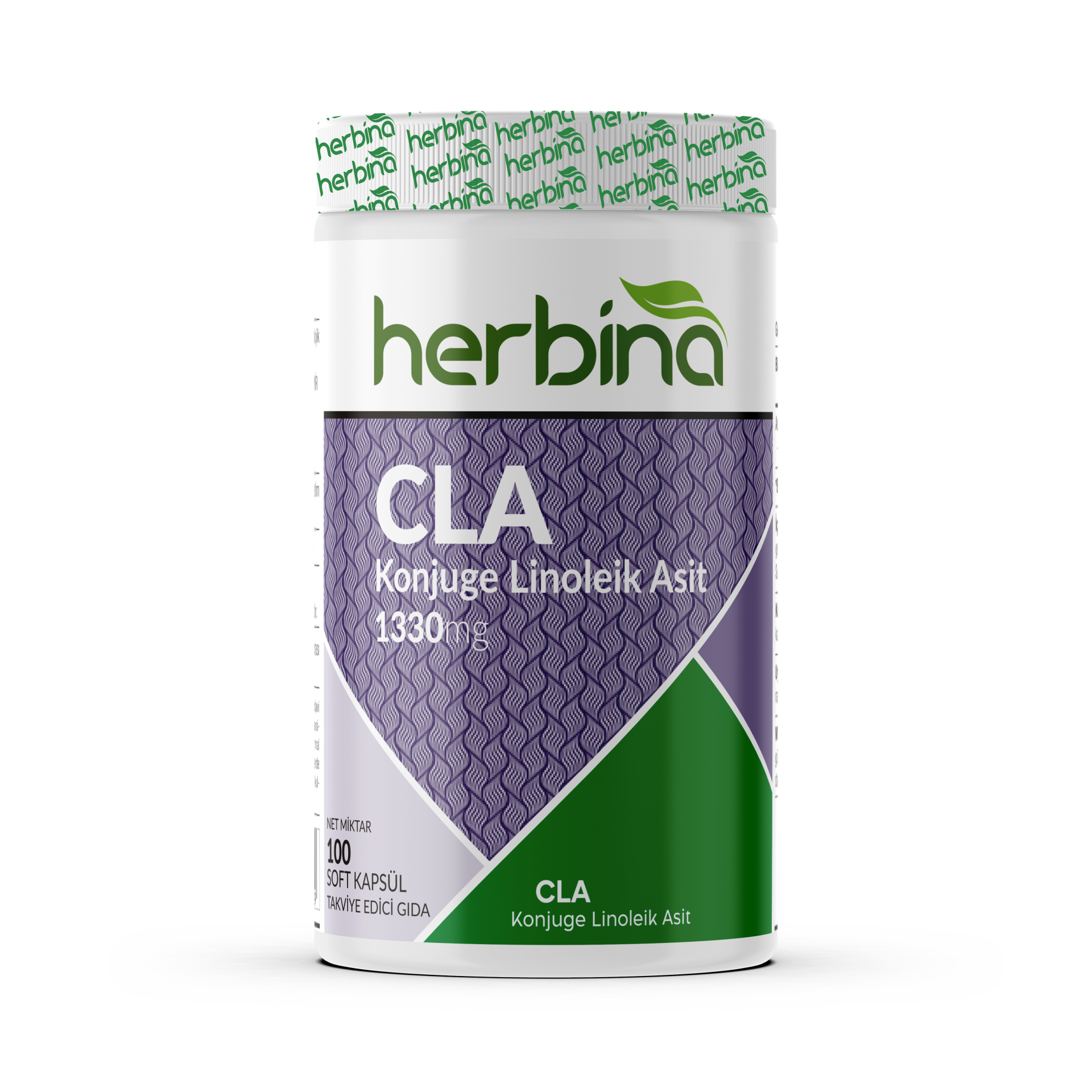 Herbina CLA Konjuge Linoleik Asit 100 Softgel Ürün ana görseli