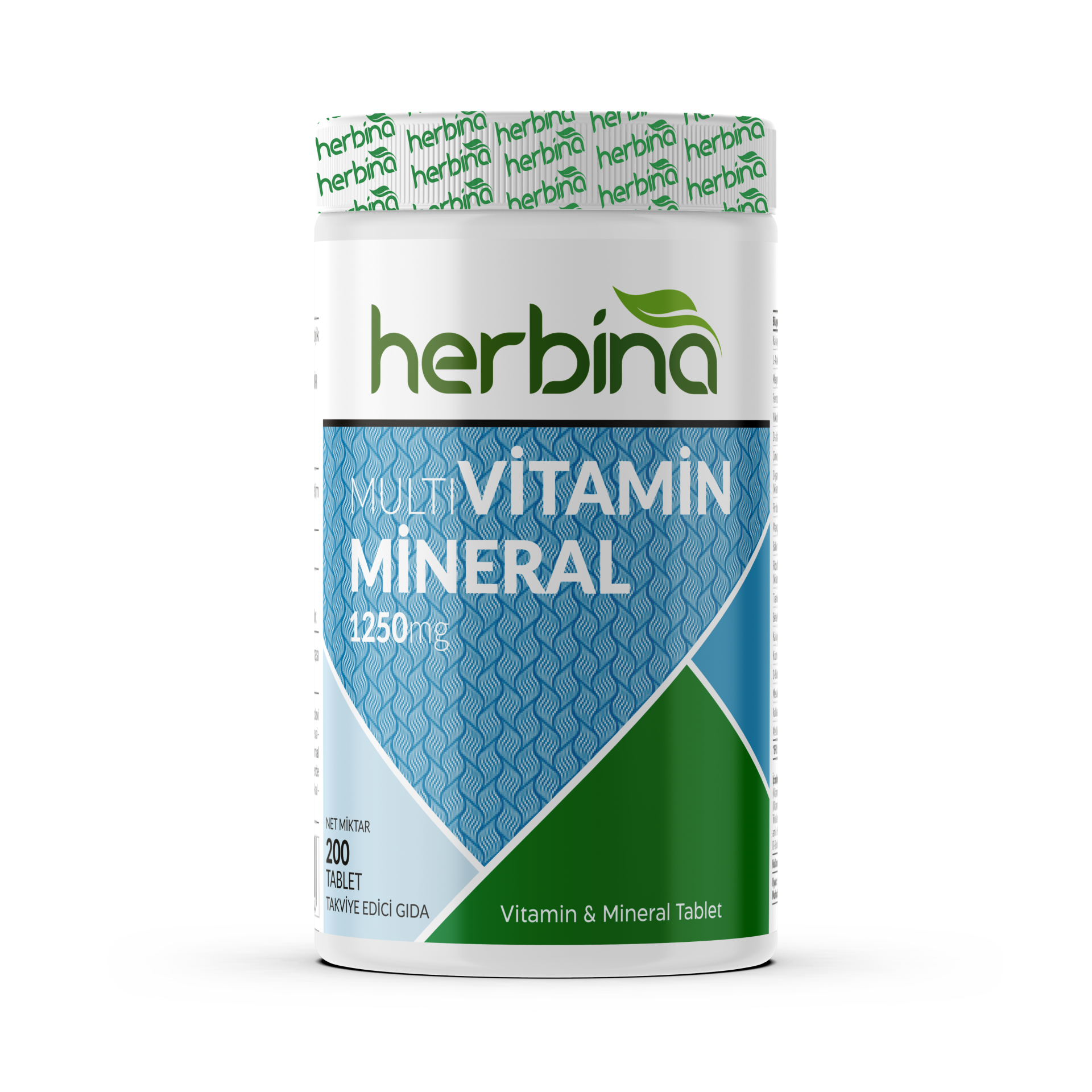 Herbina Multivitamin Mineral 200 Tablet Ürün ana görseli