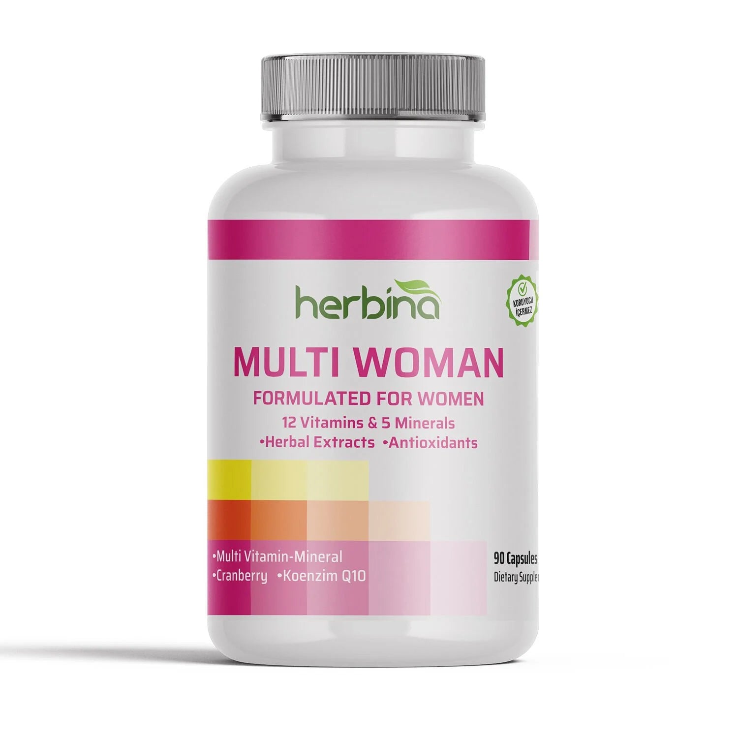 Herbina Multi Woman Kadınlara Özel Multivitamin Mineral 90 Kapsül Ürün ana görseli