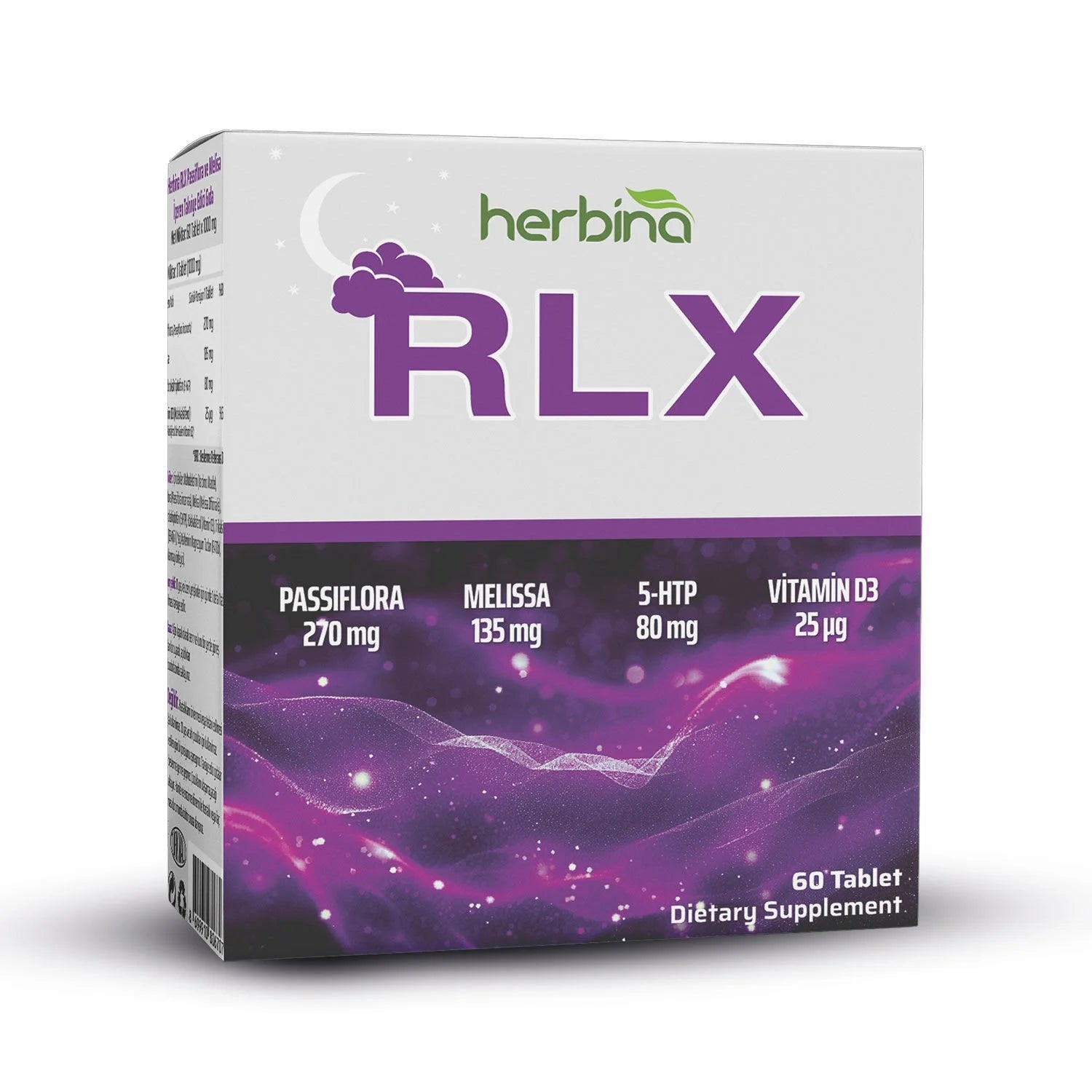 Herbina RLX 750mg Bitkisel Uyku Takviyesi 30 Tablet Ürün ana görseli