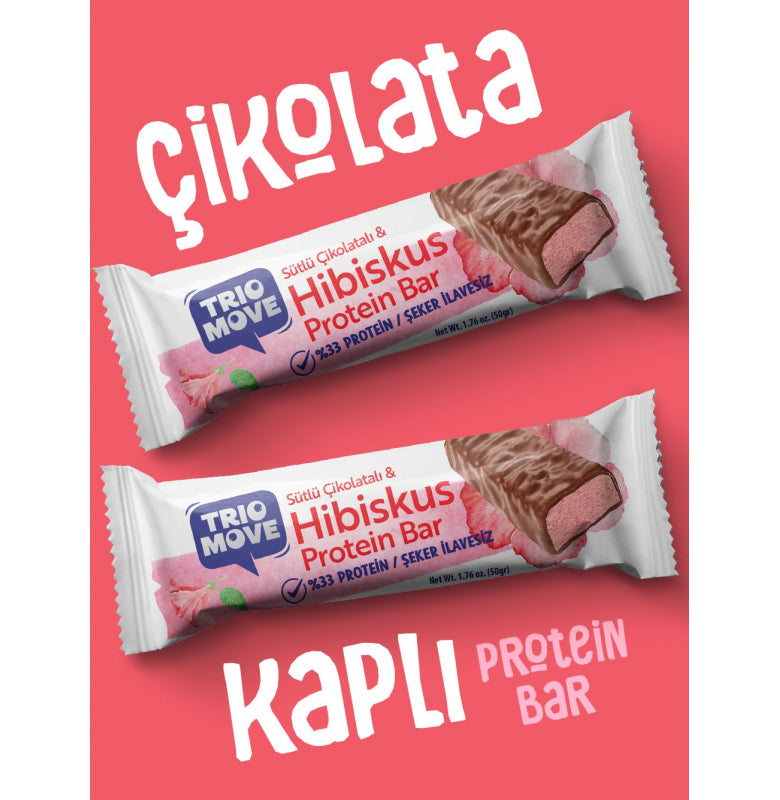 Trio Move %33 Protein Bar Hibiskus 1 Adet x 50 gram (Tekli)