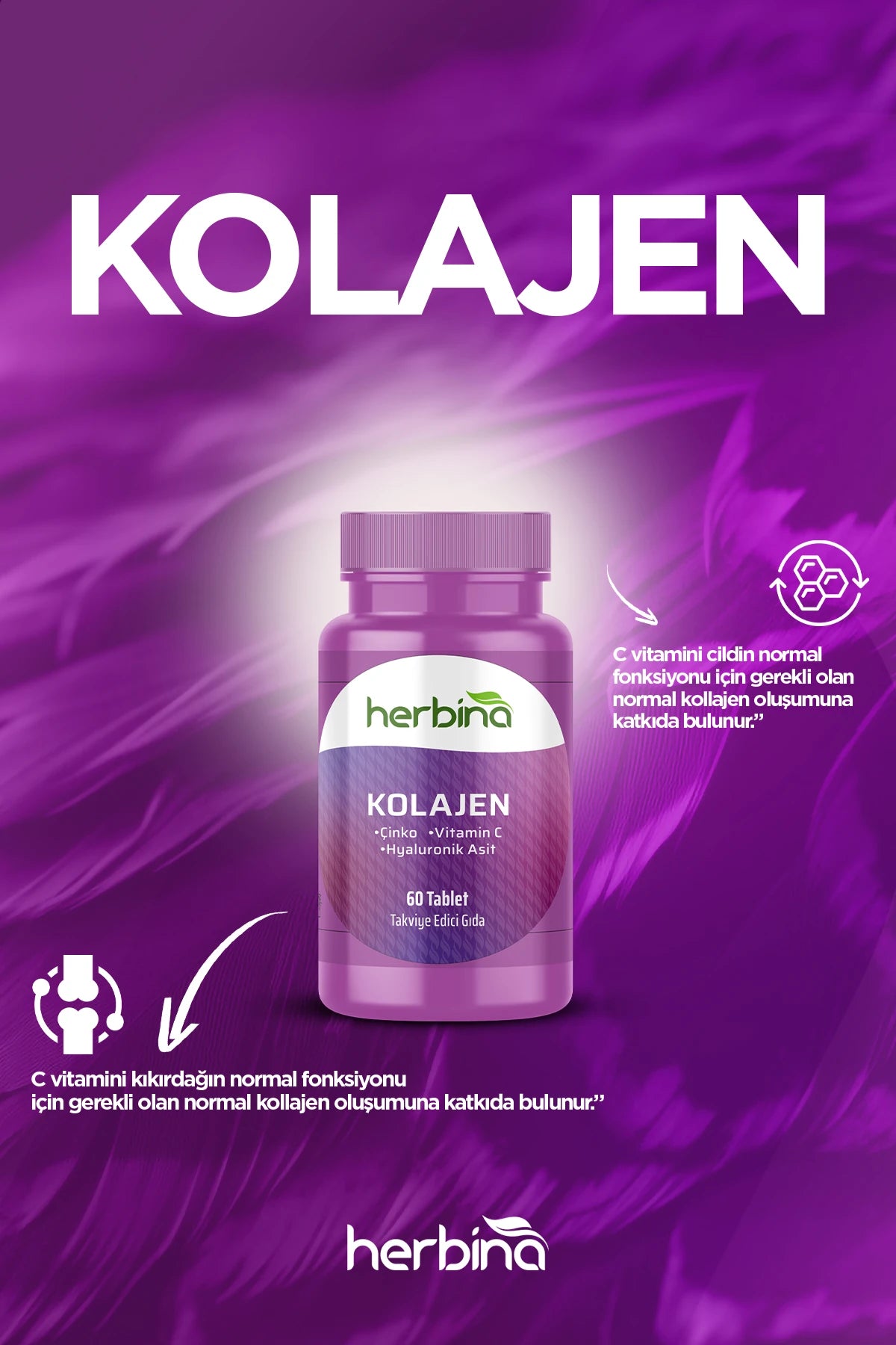 Herbina Hidrolize Kolajen 60 Tablet