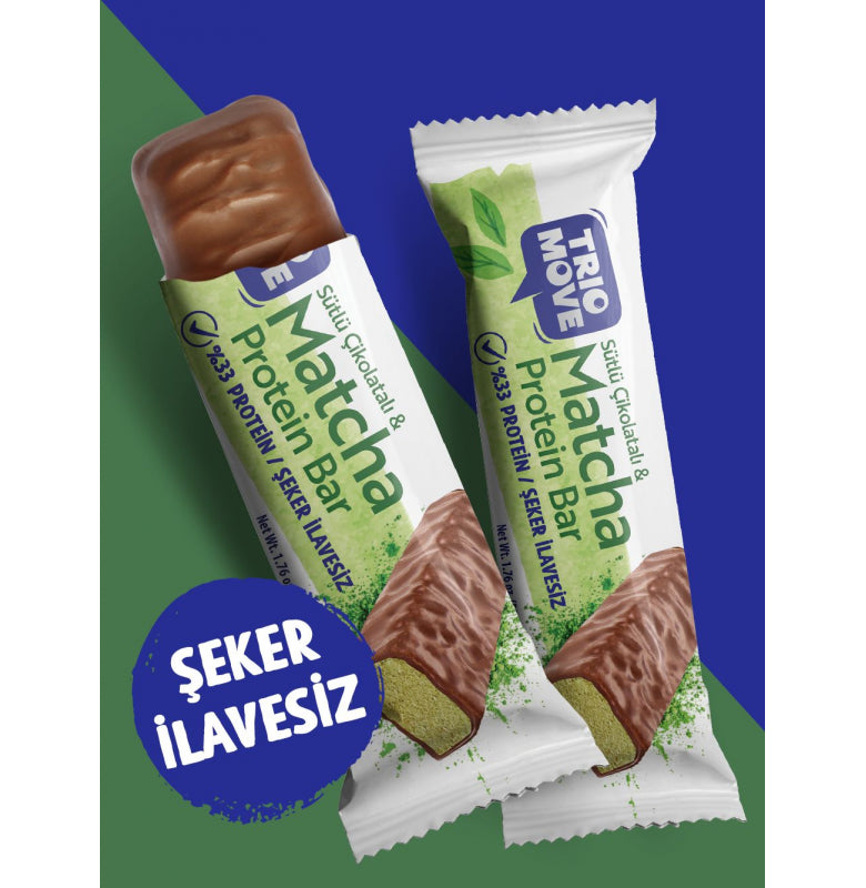 Trio Move %33 Protein Bar Matcha 1 Adet x 50 gram (Tekli)