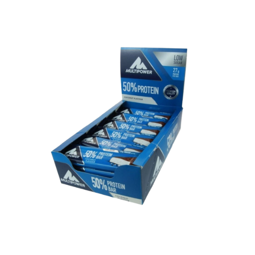 Multipower %50 Protein Bar 50g Hindistan Cevizi & Sütlü Çikolatalı (20li Kutu)