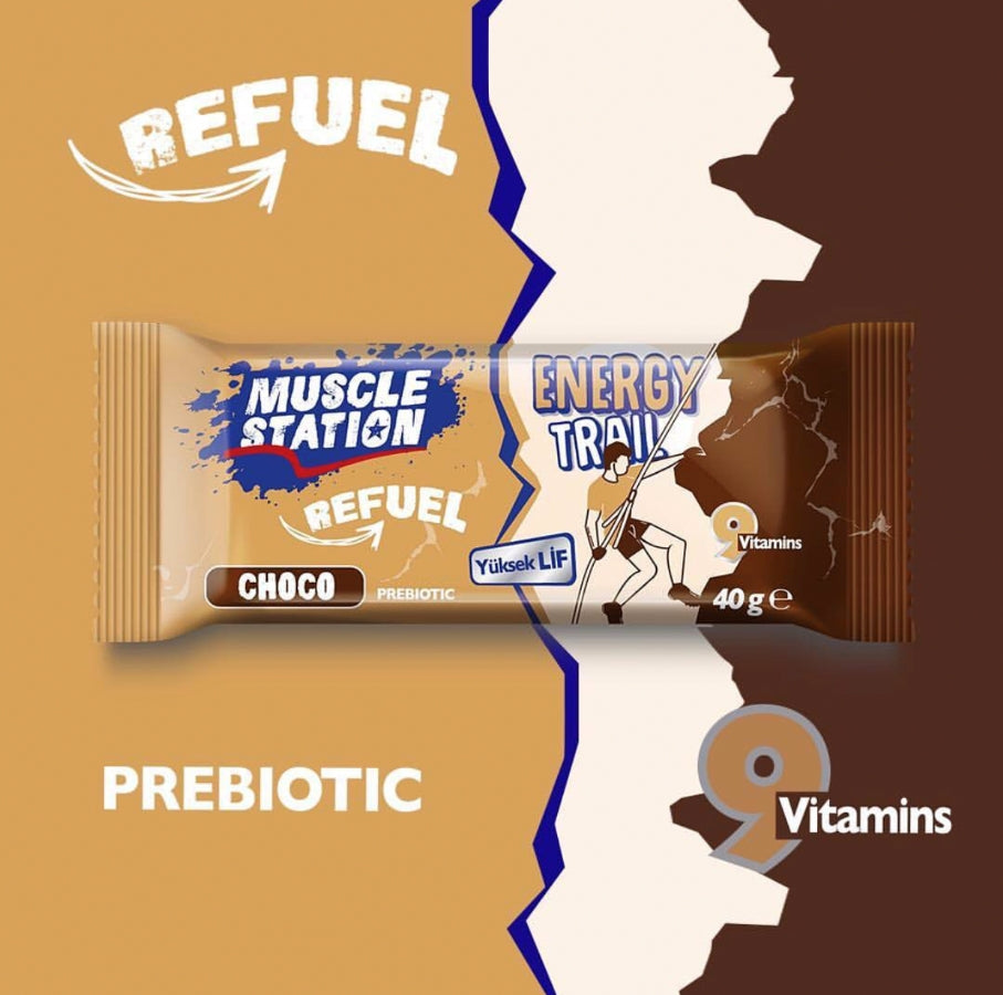 Muscle Station Energy Trail - Protein ve Vitamin İlaveli Bar