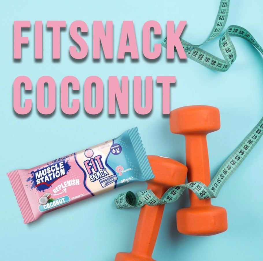 Musclestation Fit Snack Coconut - Protein ve Vitamin İlaveli Bar