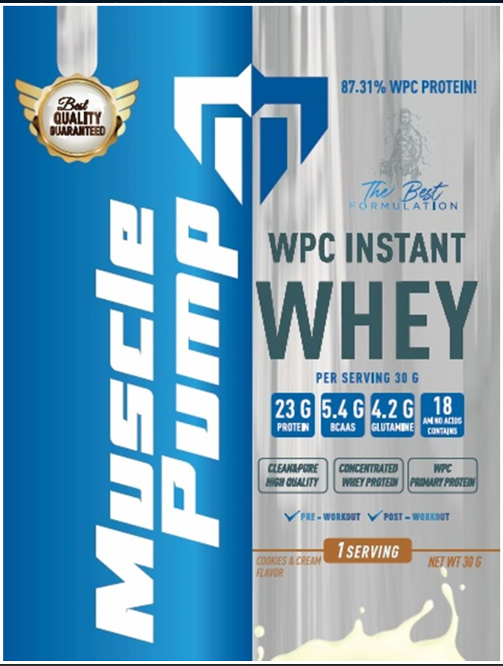 Muscle Pump WPC Instant Whey 30g Kurabiye Aromalı (Tekli)