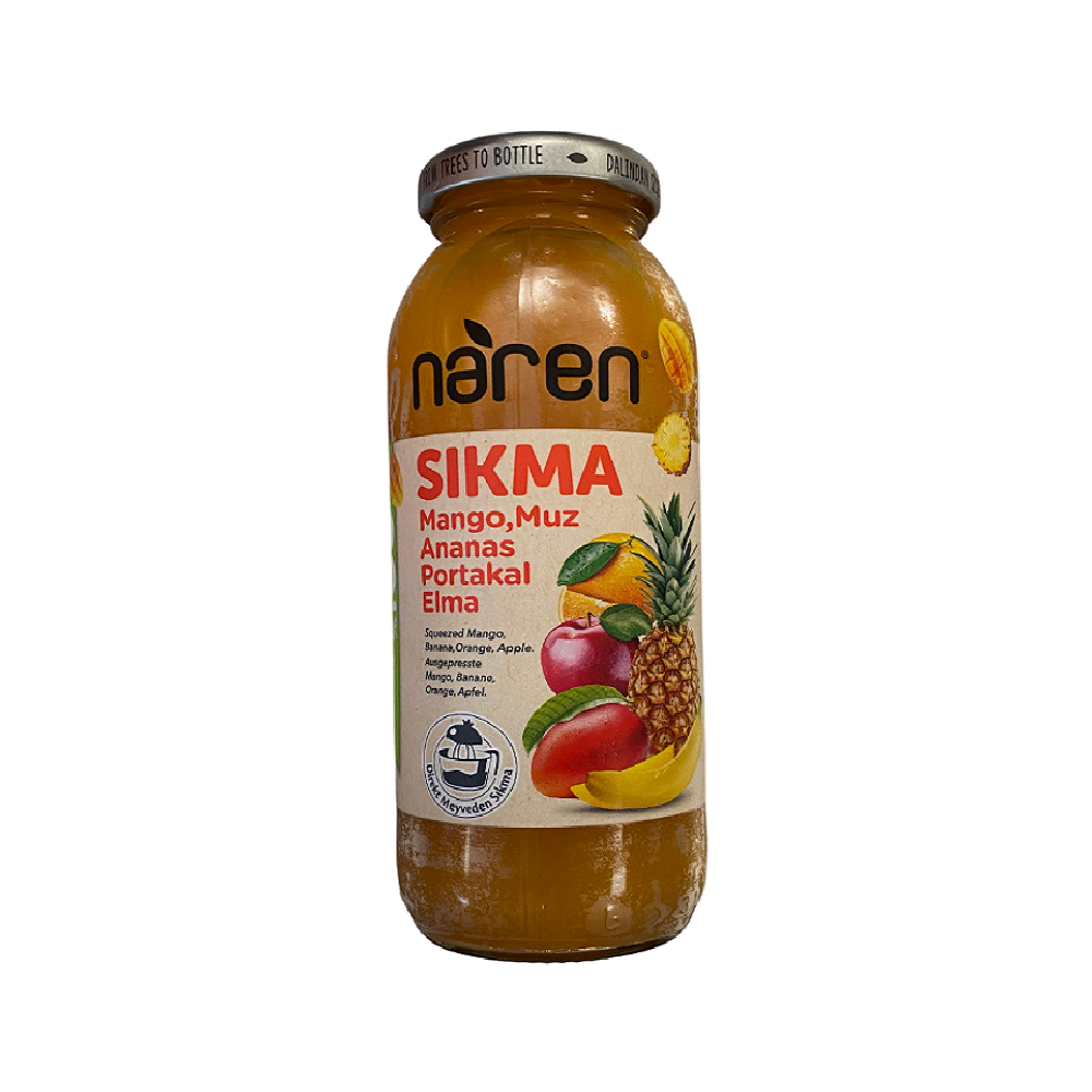 Naren Frisch gepresster Mango-, Bananen-, Ananas-, Orangen- und Apfelsaft – 250 ml  Hauptbild