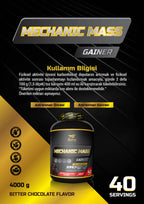 ONYX Mechanic Gainer 4000g - Çikolatalı Karbonhidrat (Kilo Aldırıcı)