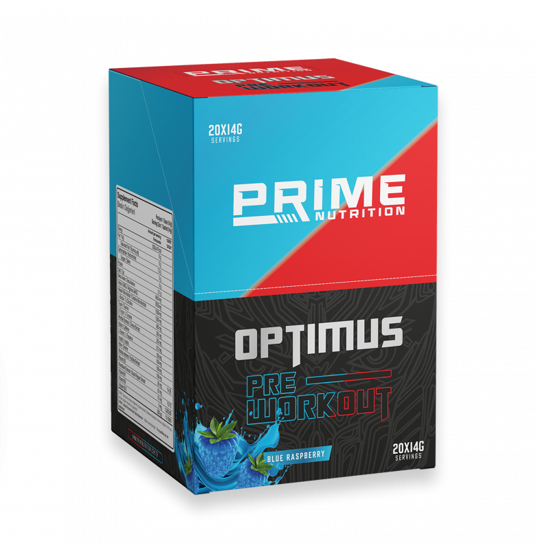 Prime Nutrition Optimus Pre-Workout 14g Ahududu Aromalı (24lü Kutu)
