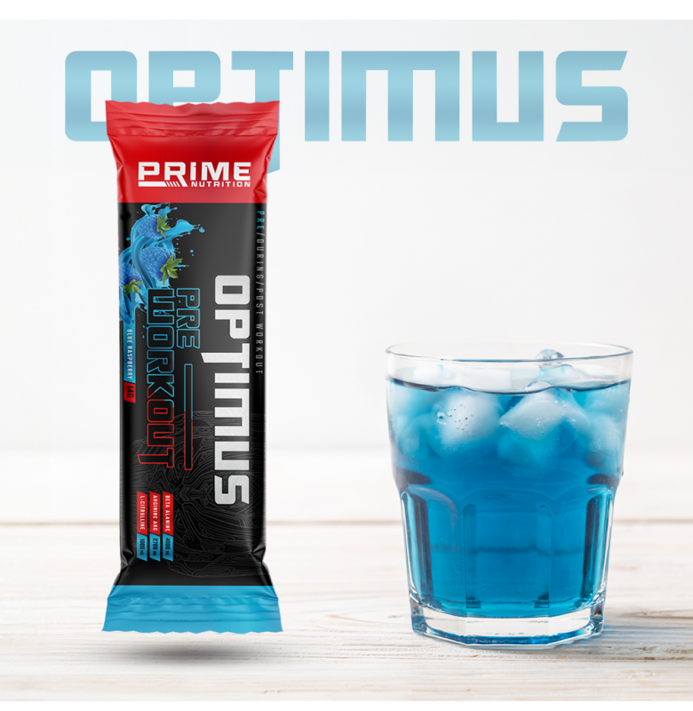 Prime Nutrition Optimus Pre-Workout Blue Raspberry 20 Adet x 14 gram