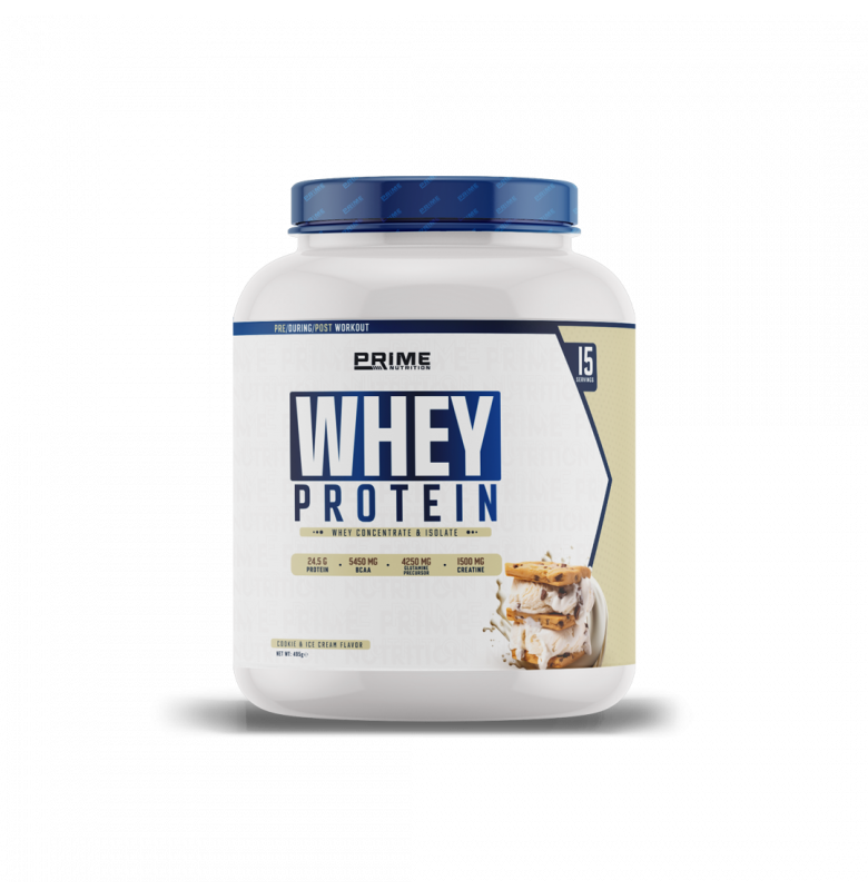 Prime Nutrition Whey Protein 495g Kurabiyeli Dondurma Aromalı Protein Tozu Ürün ana görseli