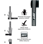 Jofit Pro Lifting Straps Ağırlık Kaldırma Kayışı Siyah Beyaz