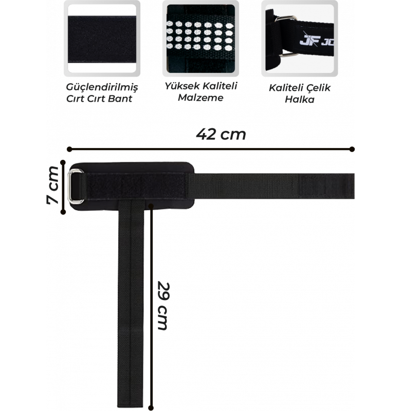 Jofit Pro Lifting Straps Bilek Kayışı Siyah Neon Yeşil